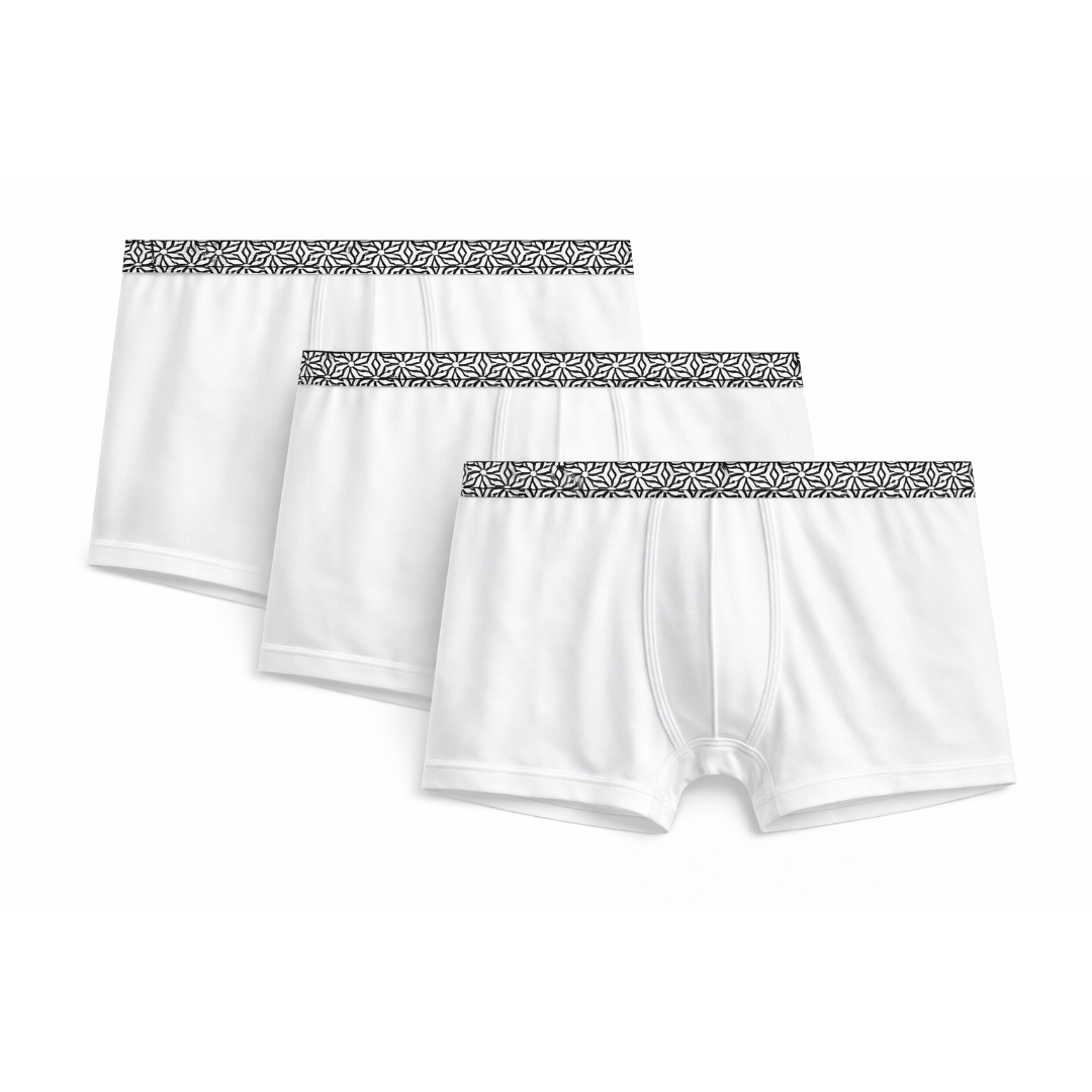 3 in 1 white monogram Yousphul brief